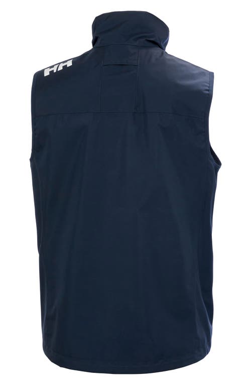 Shop Helly Hansen Crew 2.0 Waterproof Sailing Vest In Navy