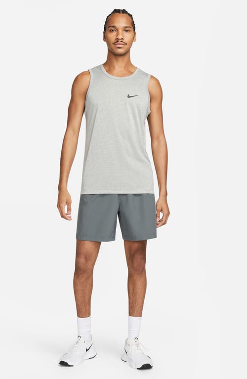 Shop Nike Dri-fit Legend Training Tank In Tumbled Grey/silver