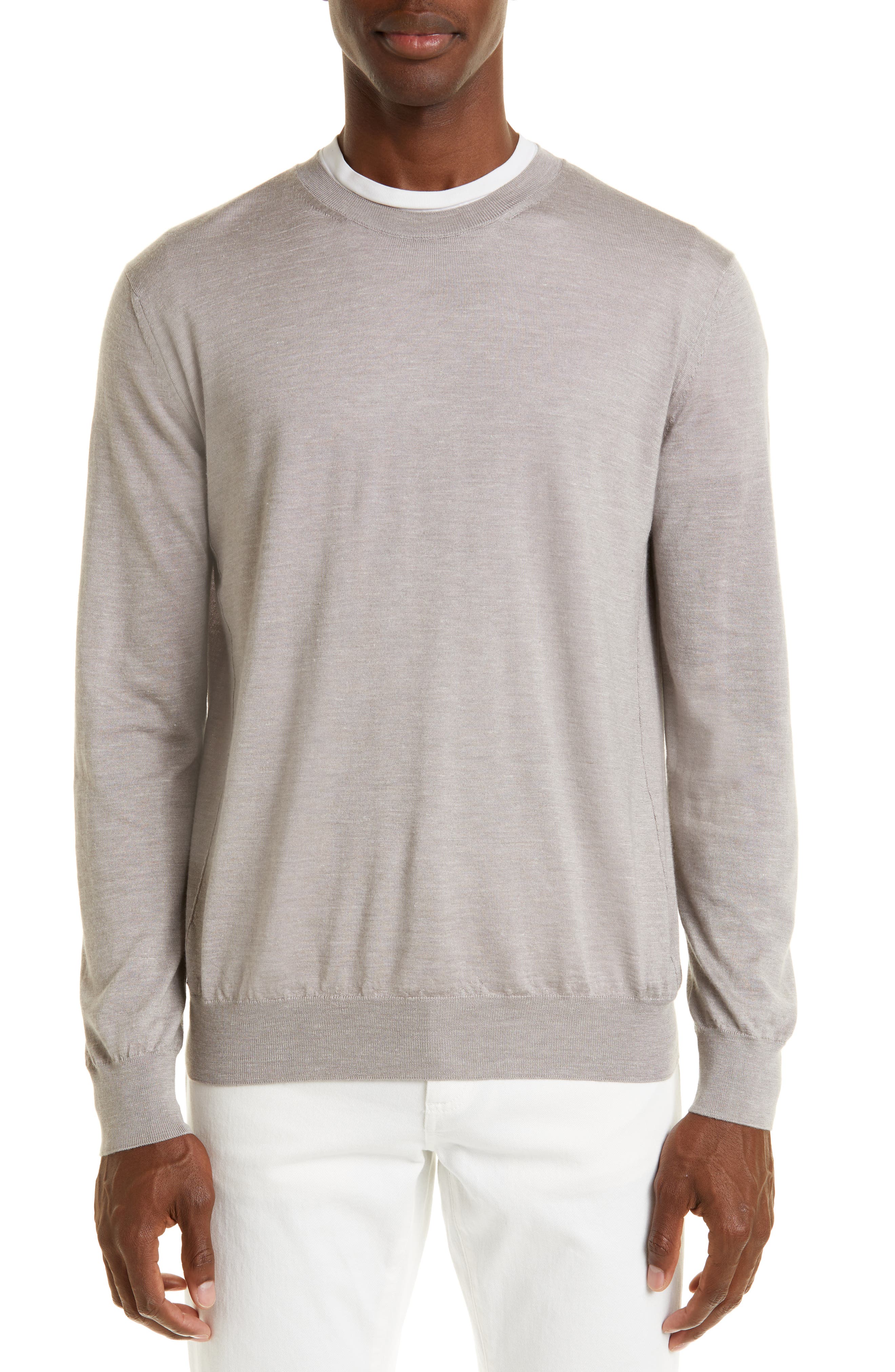 Linen Crewneck Sweater | Nordstrom