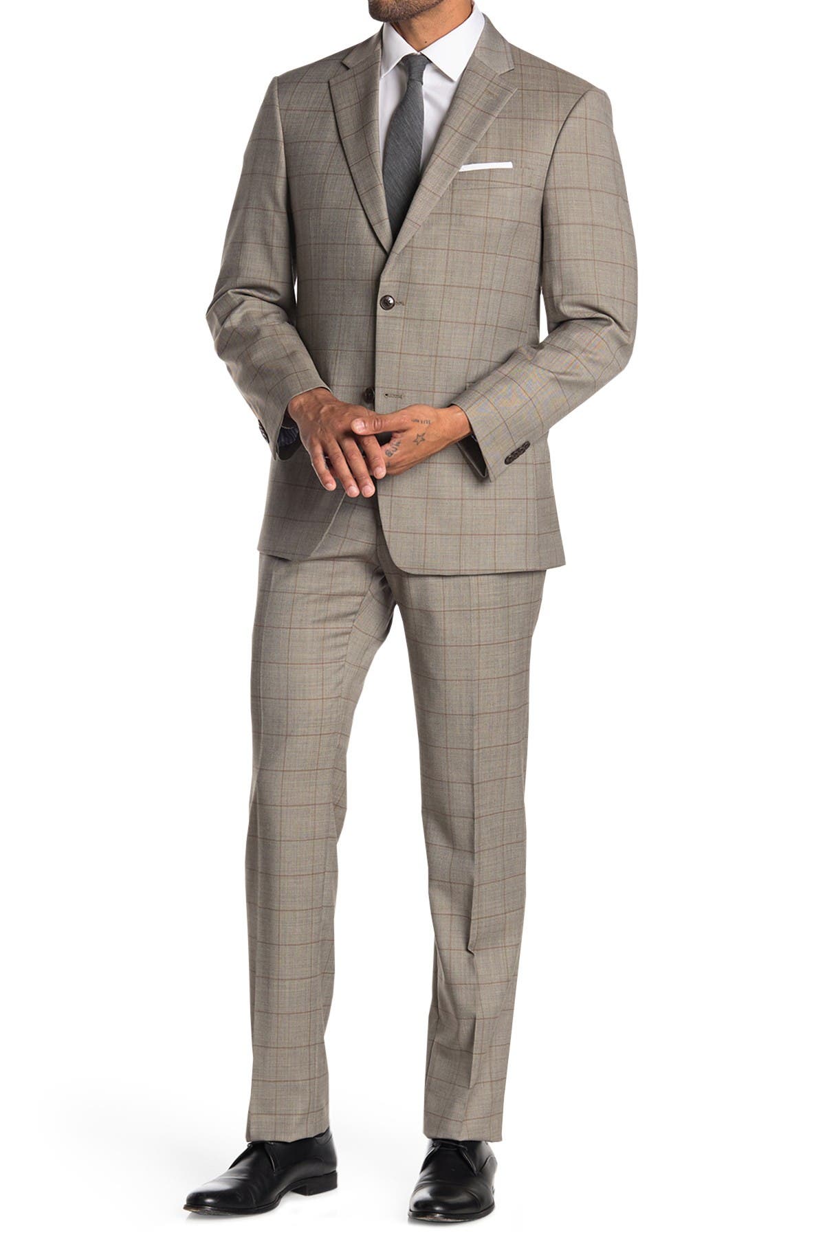 tommy hilfiger windowpane suit