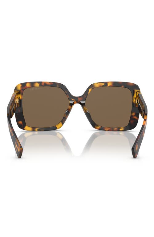 Miu Miu Womens Brown Mu 10ys Miu Glimpse Butterfly-frame Acetate Sunglasses In Blond Havana
