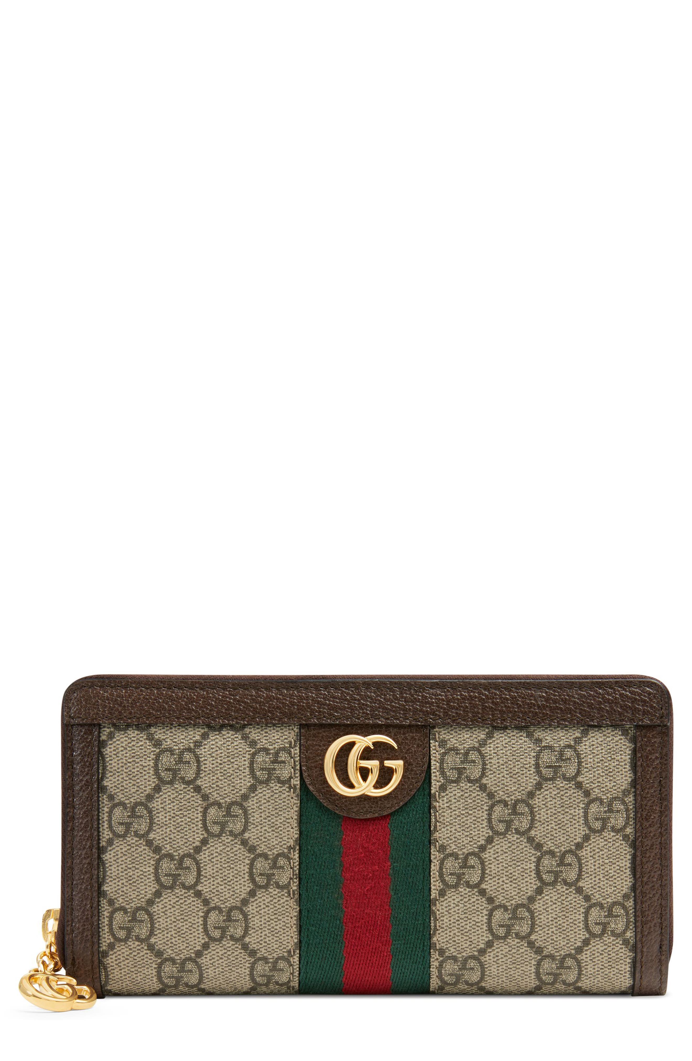 gucci women's zip around wallet
