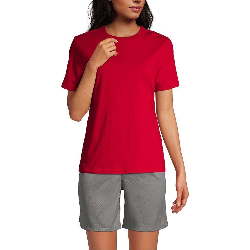 LANDS' END LANDS' END SCHOOL UNIFORM SHORT SLEEVE FEMININE FIT ESSENTIAL T-SHIRT