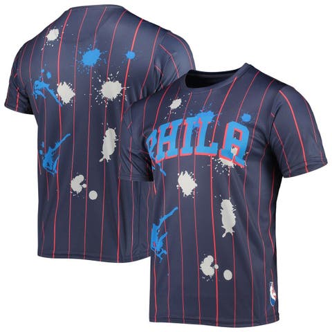 New Era Phillies Alpha Pinstripe Short Sleeve Fashion T Shirt