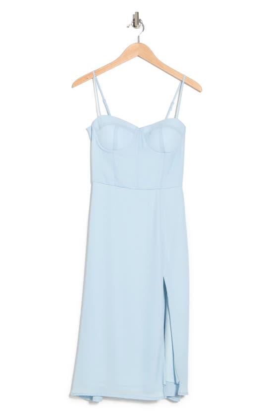 socialite corset top midi dress Jarlo embroidered mesh corset midi dress in ivory
