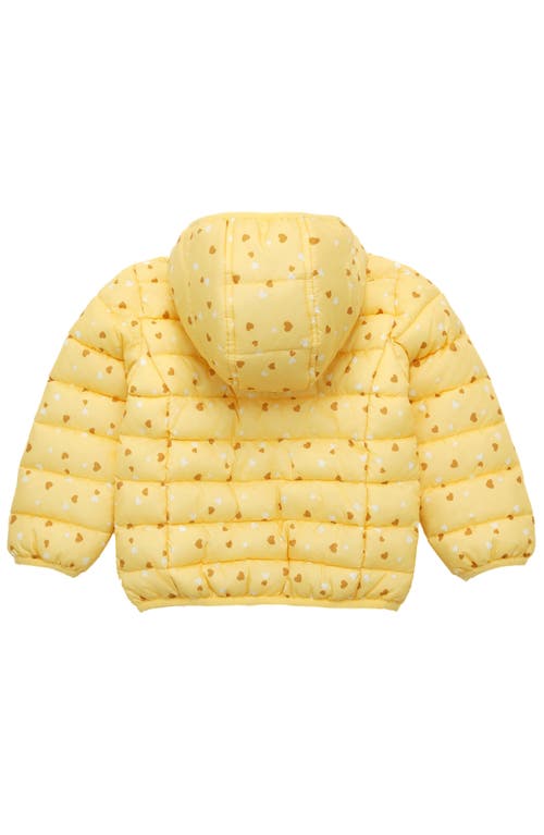 Shop Rokka&rolla Toddler Lightweight Puffer Jacket In Yellow Heart