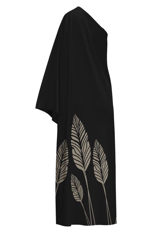 Shop Diarrablu Satu Palms One-shoulder Maxi Dress In Black