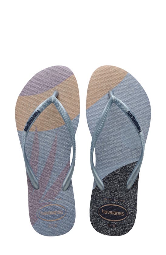 Shop Havaianas Slim Palette Flip Flop In Ashley Blue