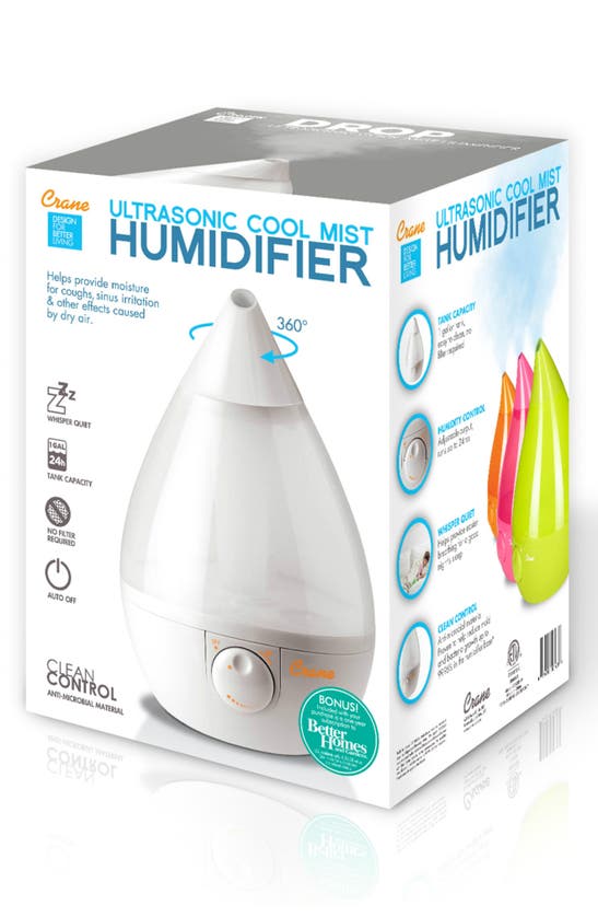 Shop Crane Air Drop 1-gallon Cool Mist Humidifier In White