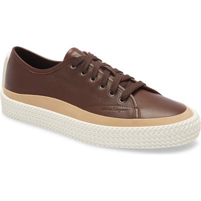 Salvatore Ferragamo Storm Low Top Sneaker- Brown