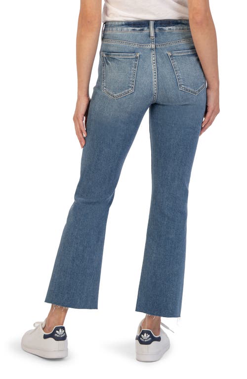 Kut From The Kloth Kelsey High Waist Raw Hem Kick Flare Jeans In Chivalrous