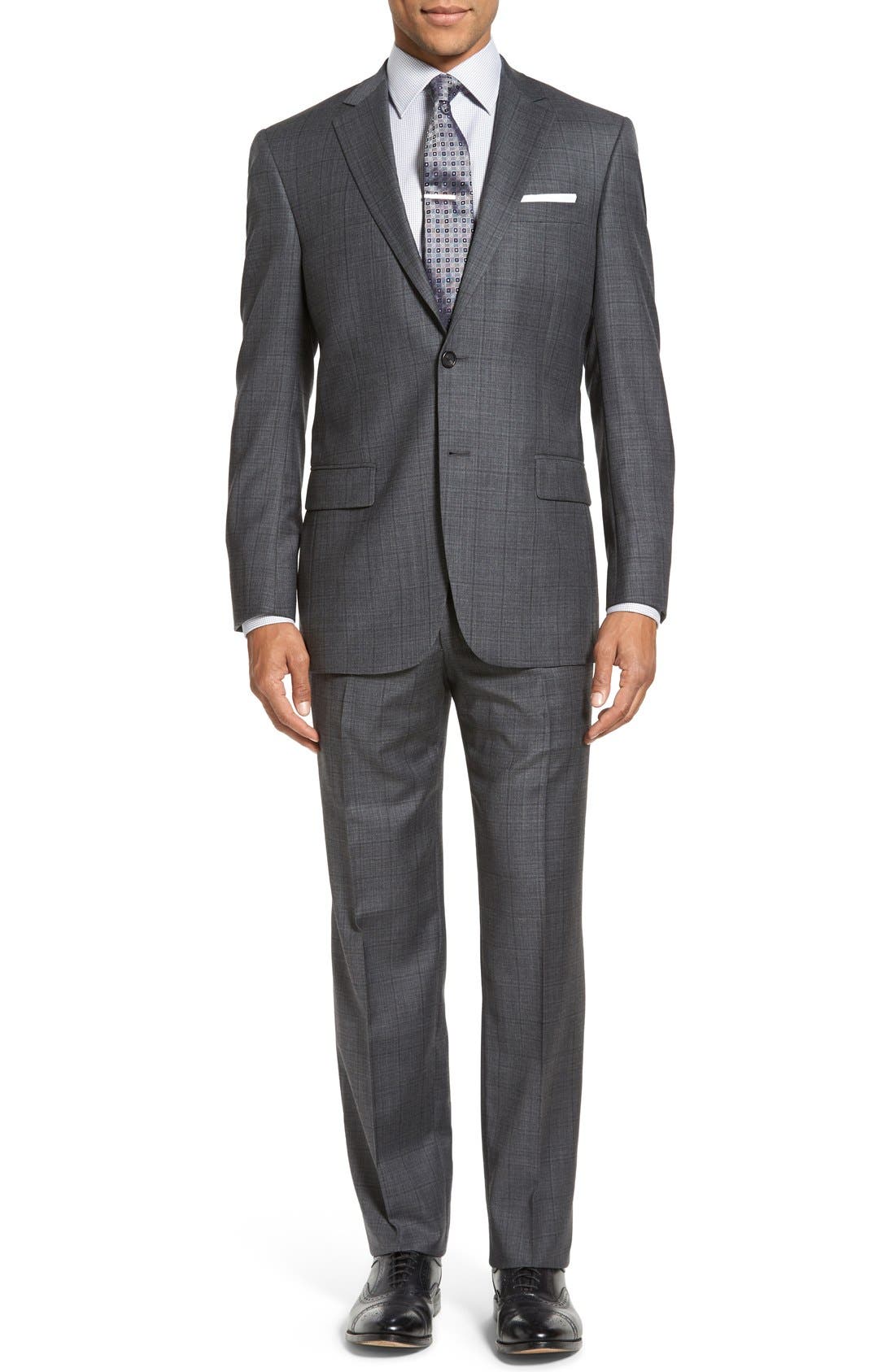 Hart Schaffner Marx New York Classic Fit Plaid Wool Suit Nordstrom