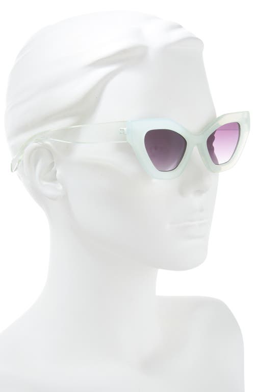 Shop Bp. 53mm Cat Eye Sunglasses In Milky Mint Green