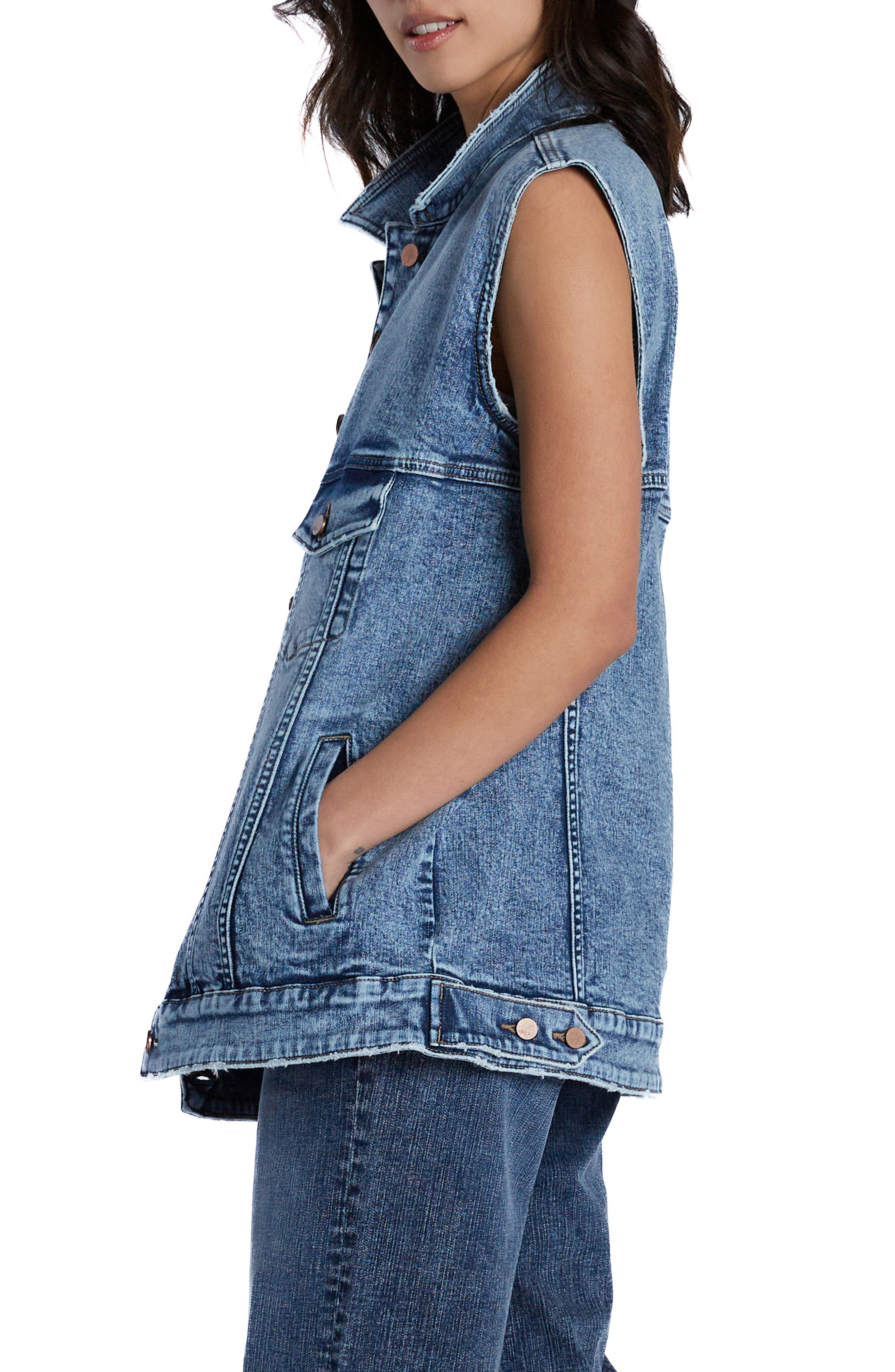 Wash Lab Denim Denim Trucker Vest Nordstrom