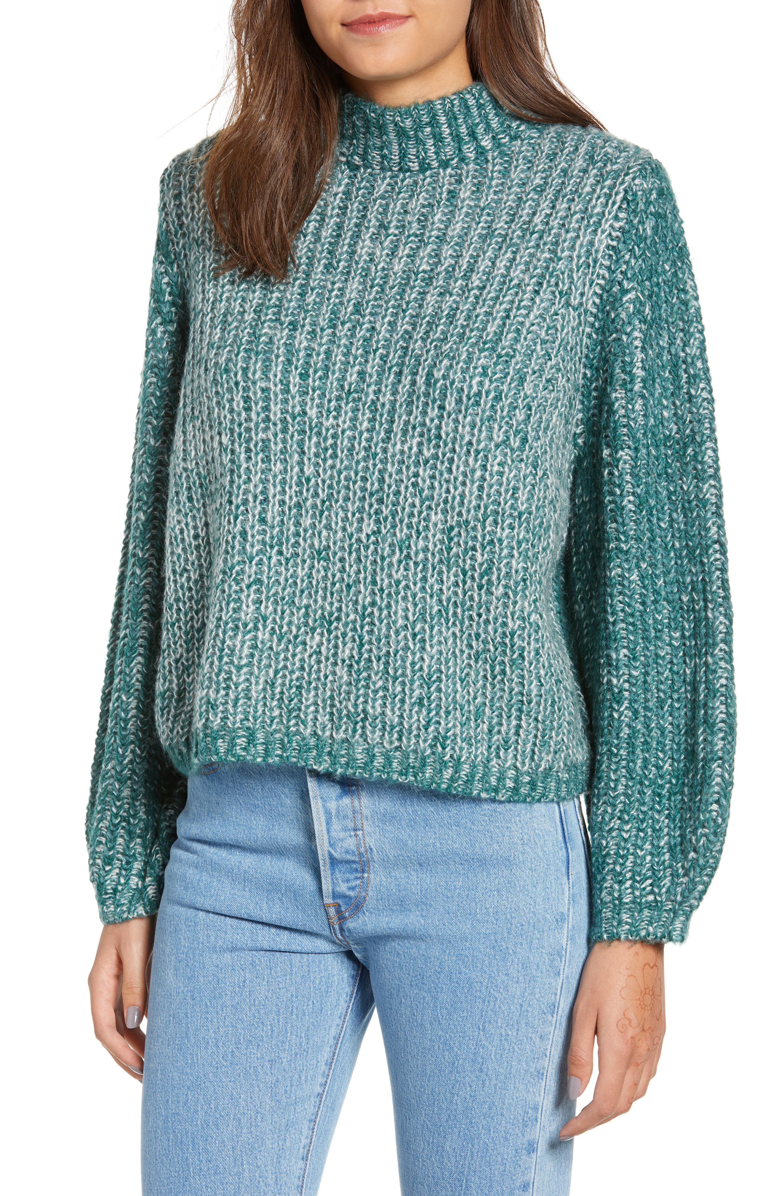 BP. Marled Puff Sleeve Sweater Nordstrom