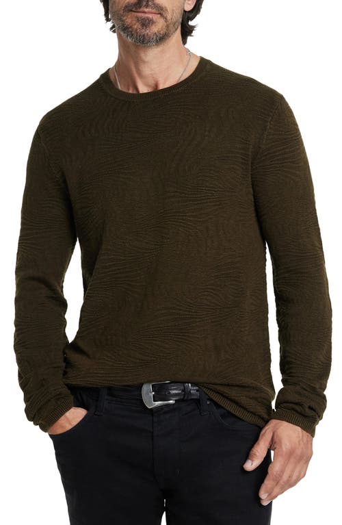 Shop John Varvatos Mercer Wave Long Sleeve T-shirt In Dark Brown