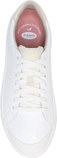 WHITE DR. SCHOLL'S Womens Time Off Sneaker