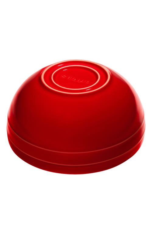 Staub 2-piece Ceramic Nested Mixing Bowl Set In Cherry