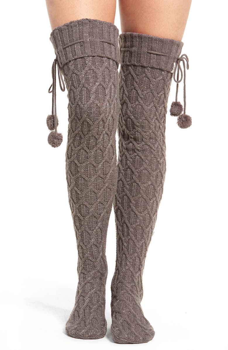 UGG® Sparkle Cable Knit Socks Nordstrom