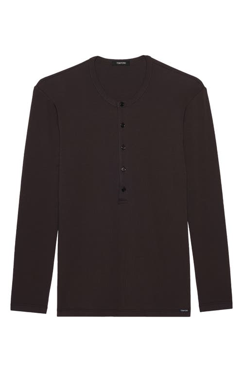 TOM FORD Cotton Knit Henley at Nordstrom,