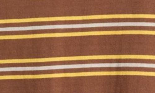 Shop Bdg Urban Outfitters Stripe Cotton T-shirt In Brown