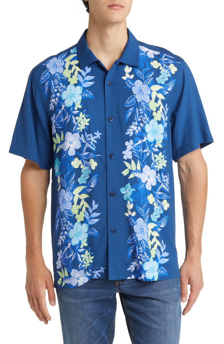 Tommy Bahama Veracruz Cay Olei Floral Short Sleeve Button-Up Shirt ...