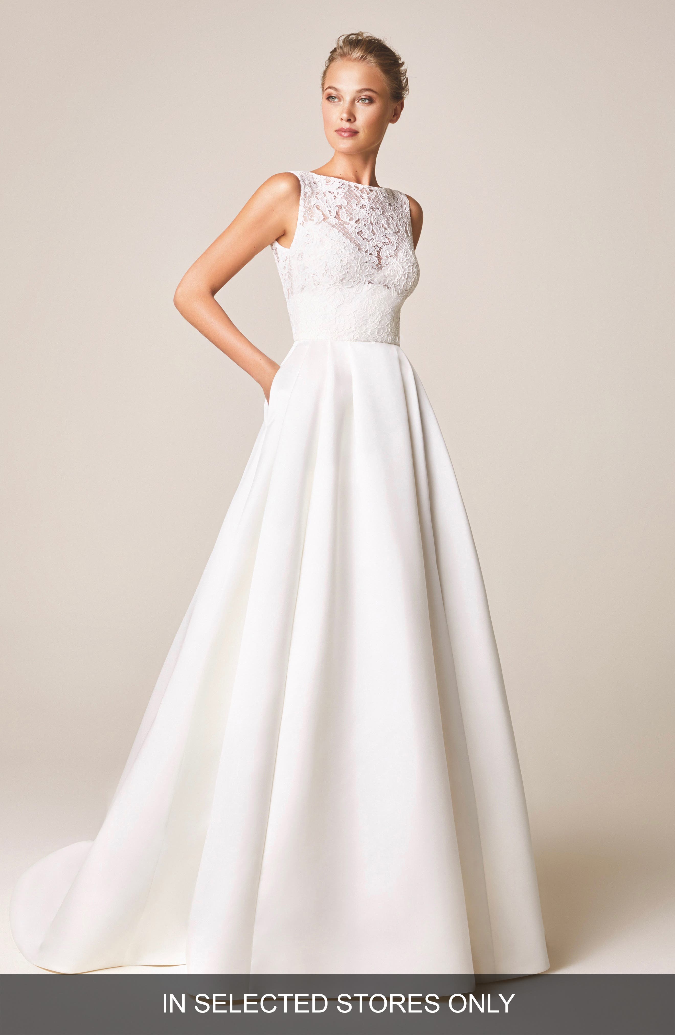 Jesus Peiro Ancora Lace Open Back Wedding Dress, Size IN STORE ONLY - White