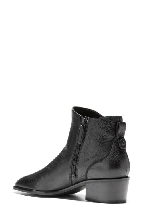 Shop Cole Haan Vayda Bootie In Black Ltr/black Stack