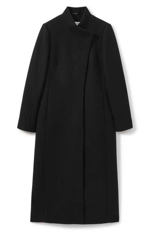 Shop Reiss Mischa Wool Blend Coat In Black