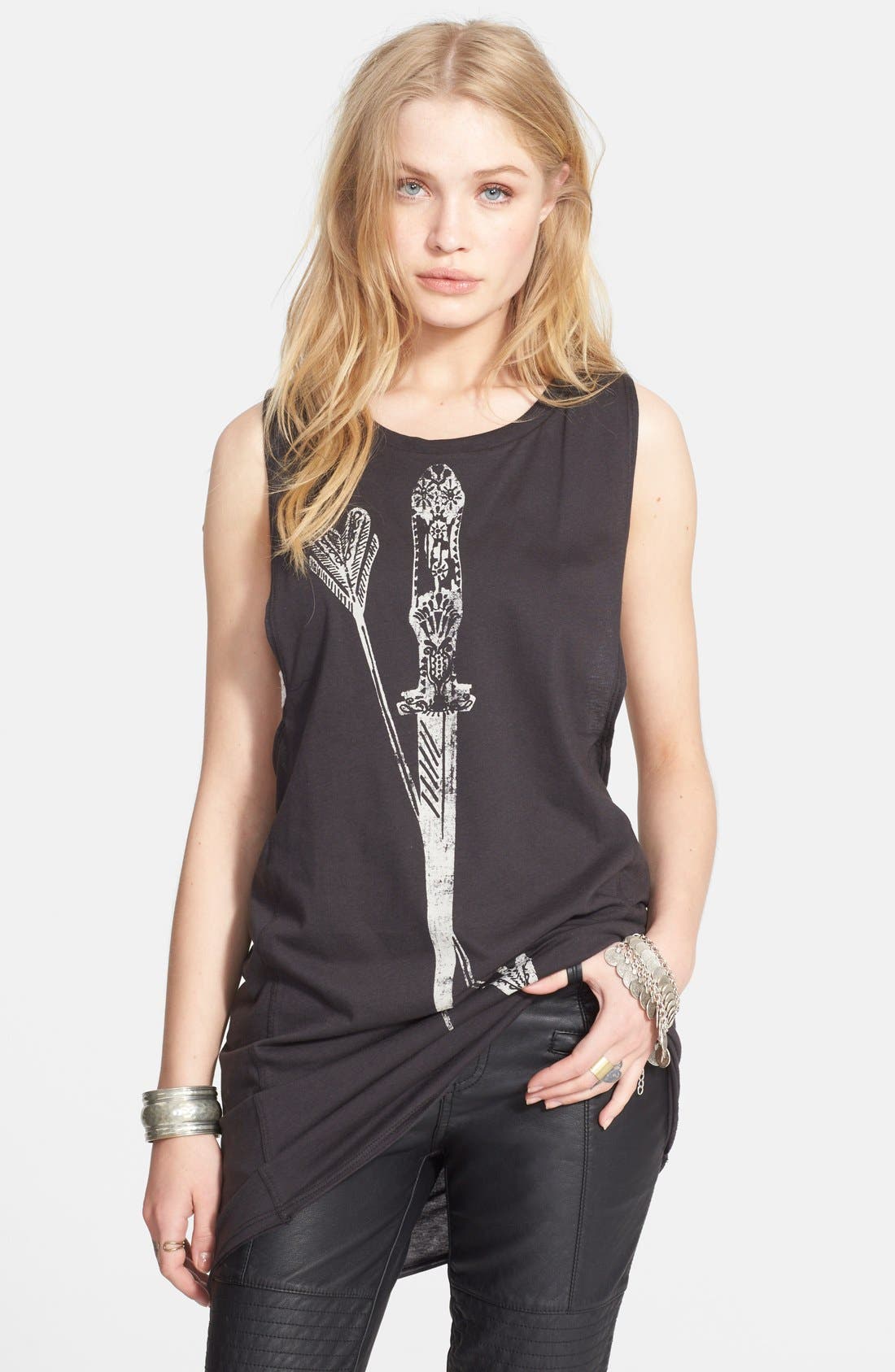 Free People Graphic Tunic Tank Nordstrom