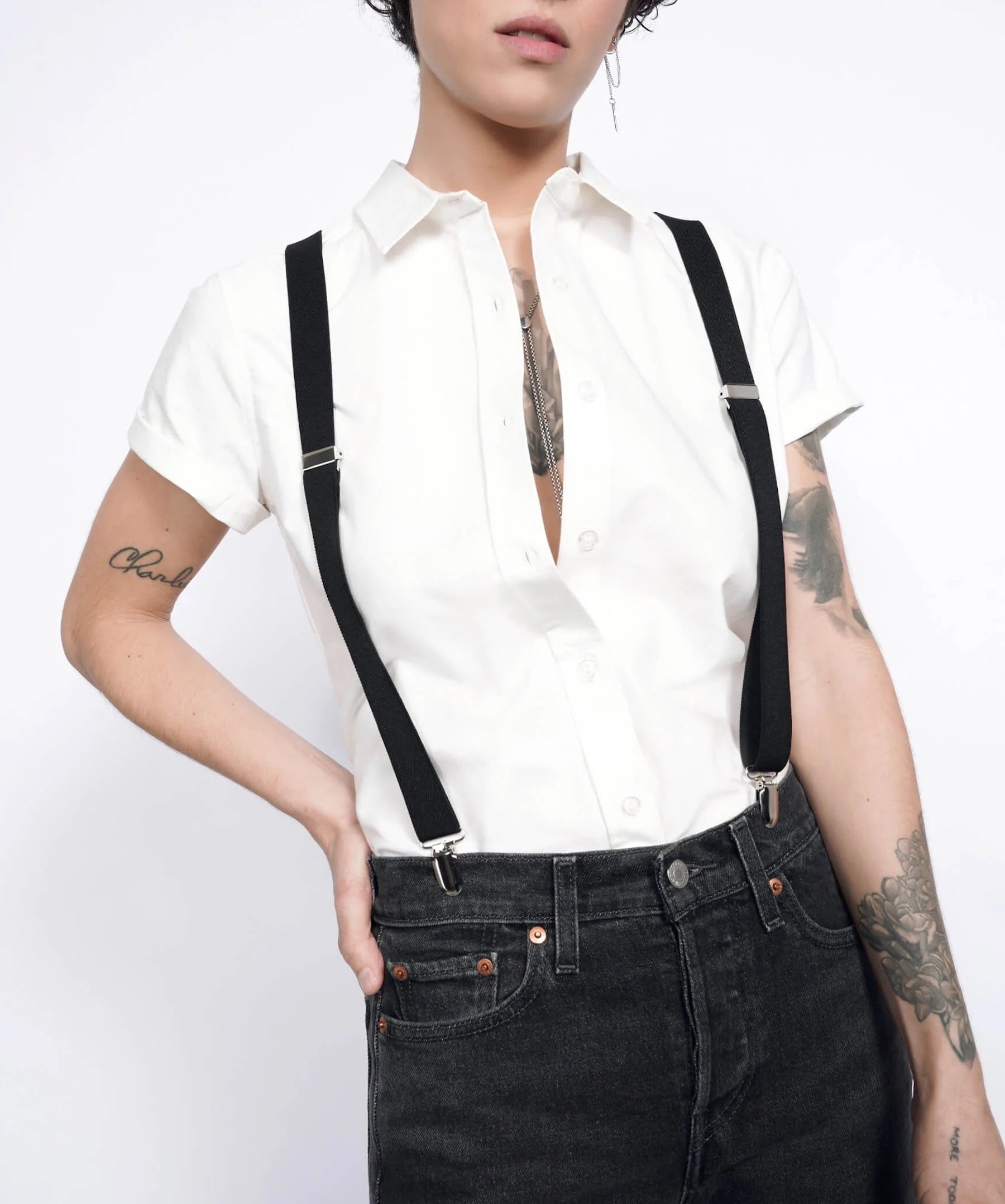 WILDFANG The Essential Button Up in White Cover