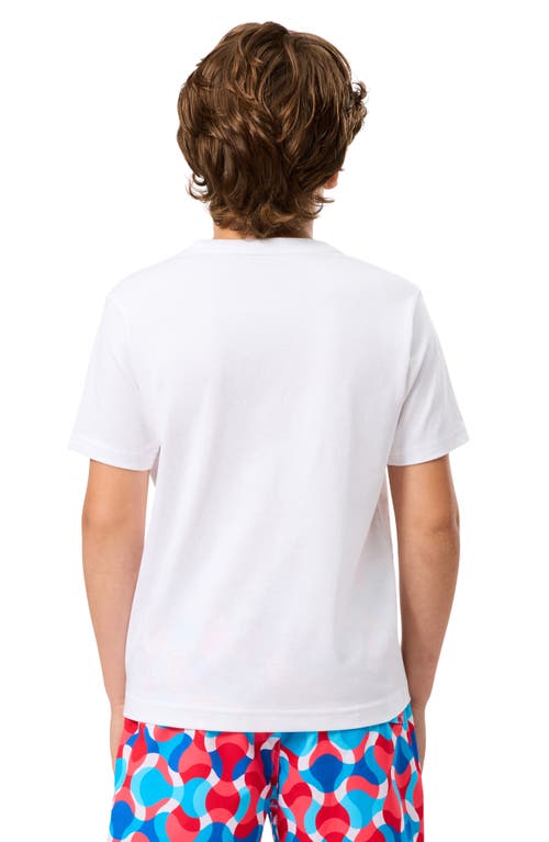 Psycho Bunny Kids' Vincent Graphic T-shirt In White