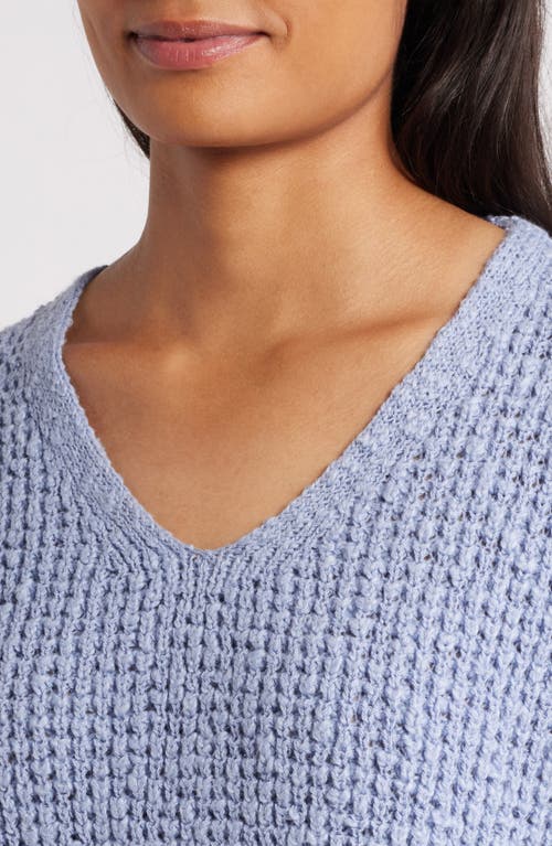 Shop Eileen Fisher Organic Cotton Sweater In Delphine