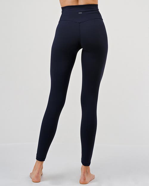 Rebody Active Hybrid Cloudlux Leggings 25" High Waist In Space Navy