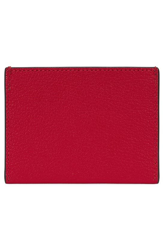 Shop Oryany Mandy Leather Crossbody Wallet In Fire Red