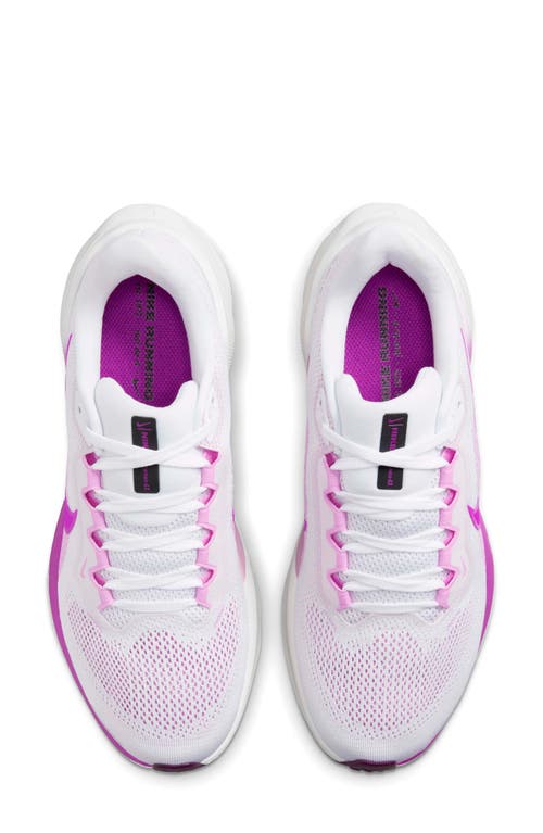 Shop Nike Air Zoom Pegasus 41 Running Shoe In White/black/pink