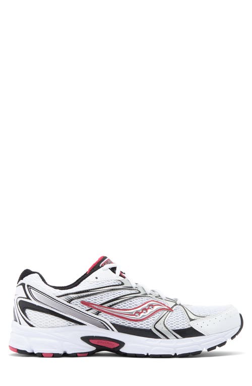 Shop Saucony Grid Ride Millennium Sneaker In Wht/silver/red