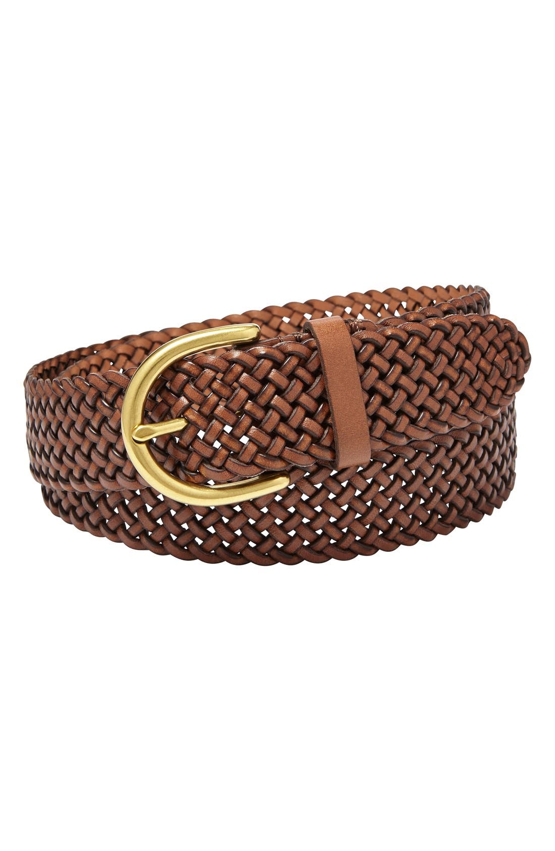 Fossil Woven Leather Belt Nordstrom