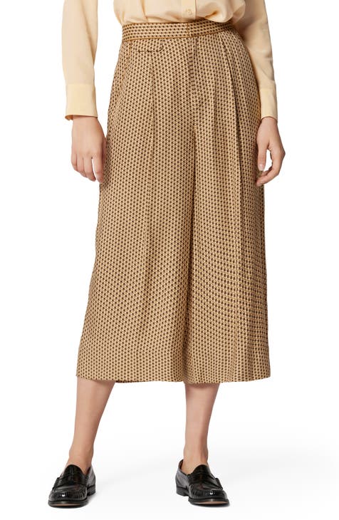 Neo Fitted Wide Pants Beige