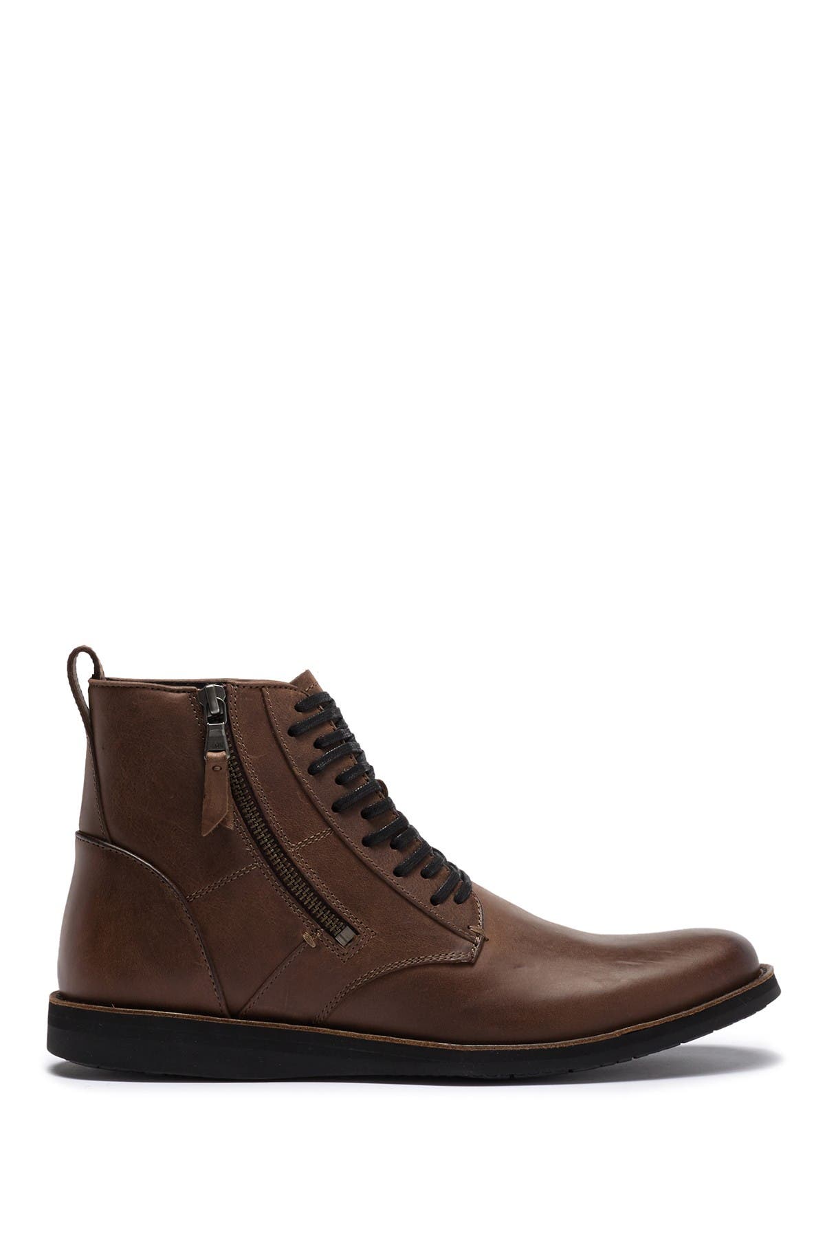 john varvatos star b side zip leather boot