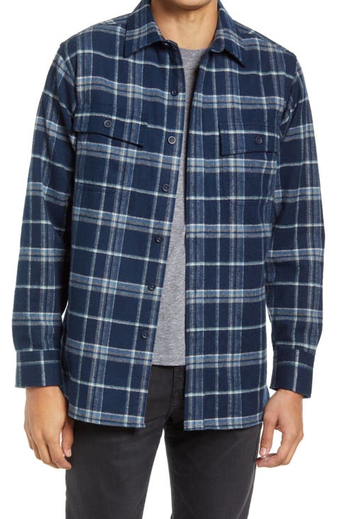 Men's Blue Flannel Shirts | Nordstrom