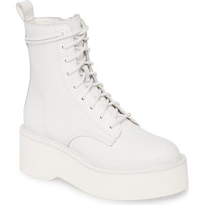Steve Madden Twister Lace-Up Boot, White