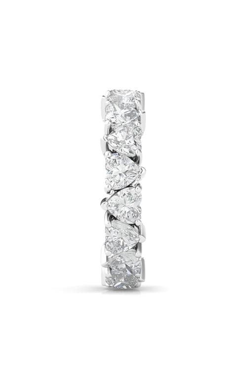 Hautecarat Alternating Hearts Lab Created Diamond Eternity Ring In White Gold