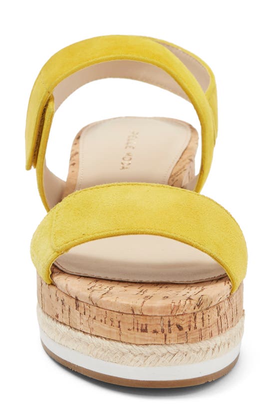 Pelle Moda Potter Platform Sandal In Lemon