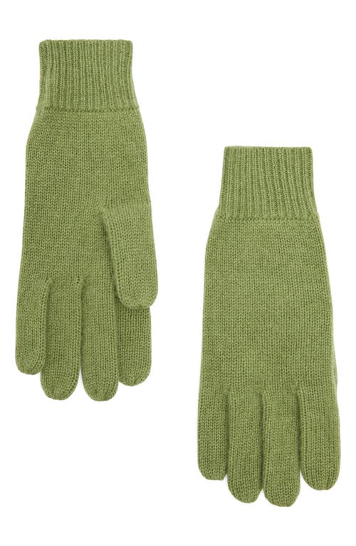 Mango Cashmere Gloves In Green