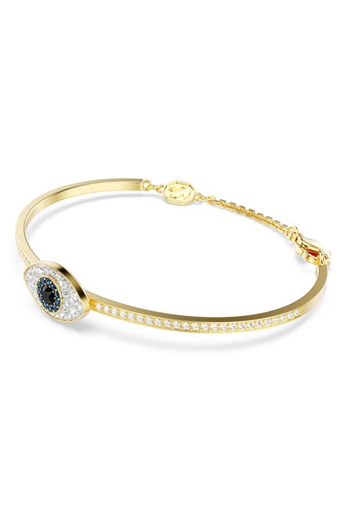 Swarovski Symbolica Soft Bangle Gold Shiny Blue In Multicolored