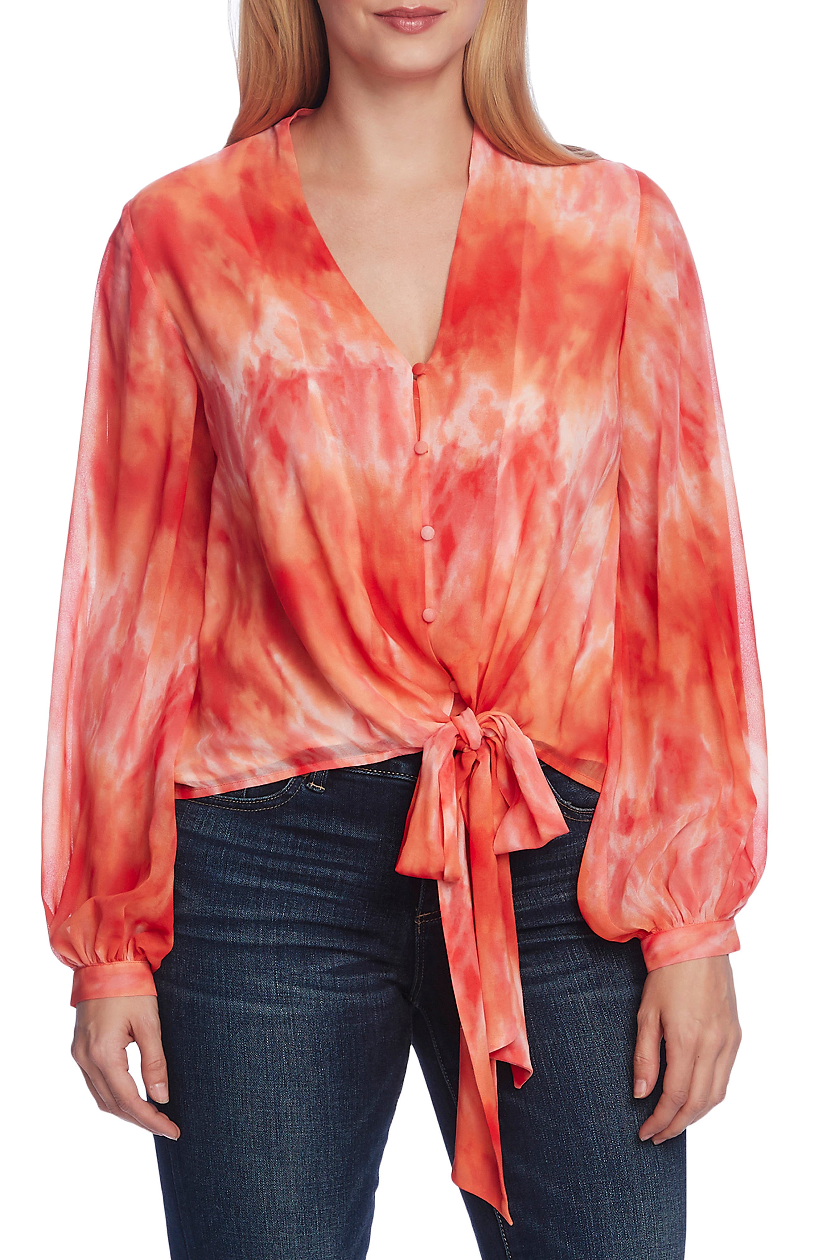 vince camuto bubble sleeve top