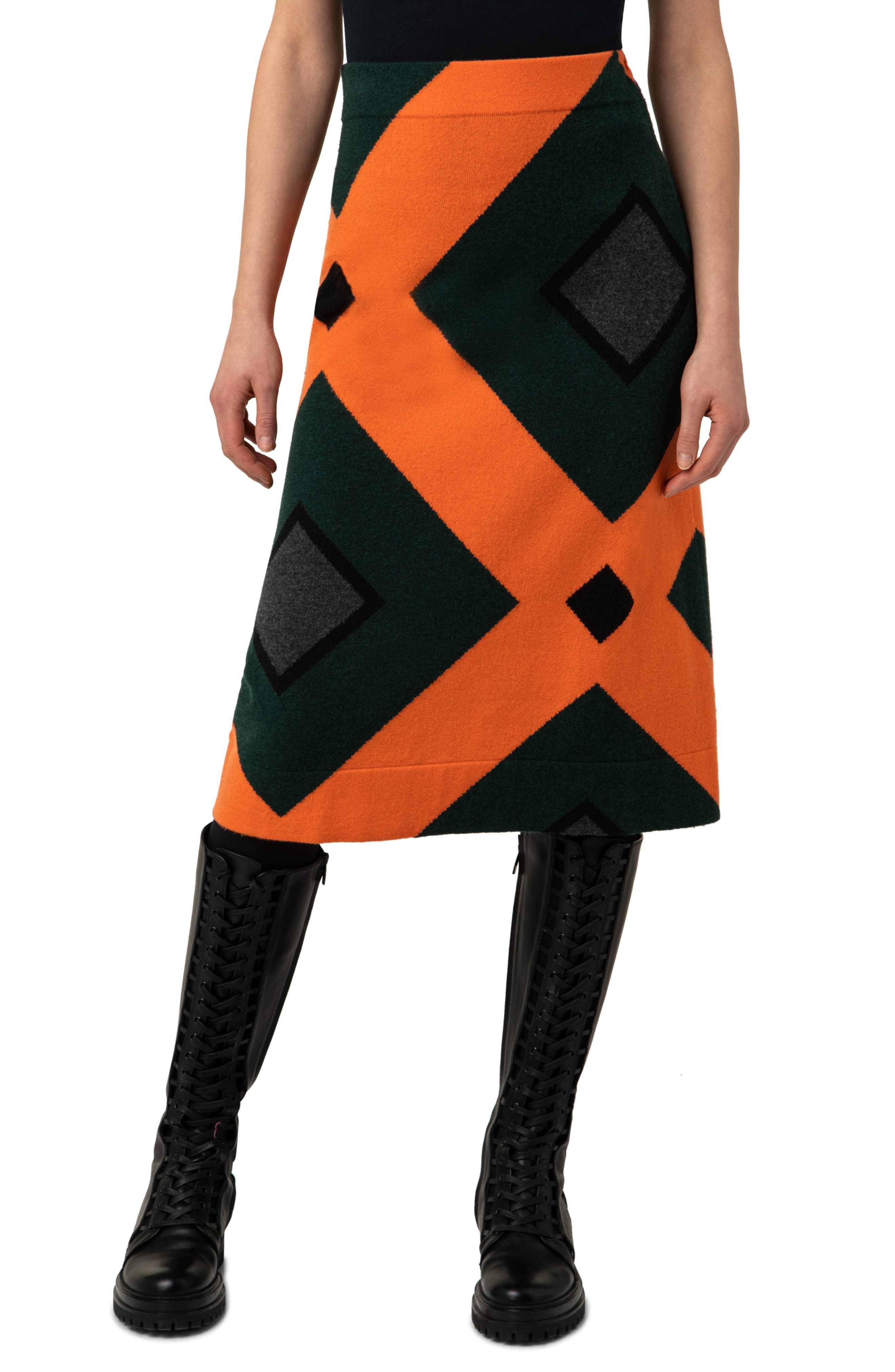 designer green pencil skirt