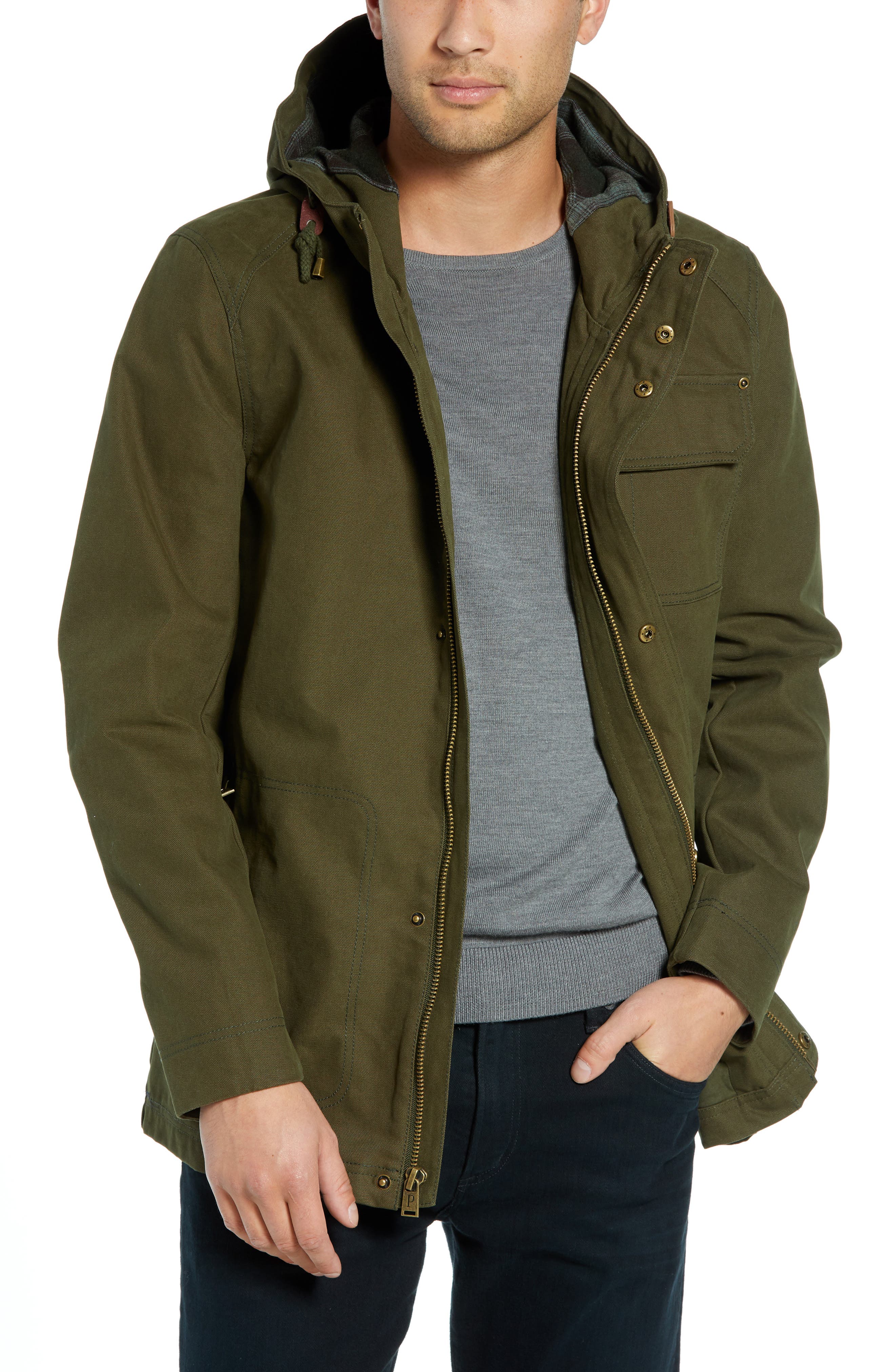 Veste Pendleton Dry Goods - Taille S, Couleur Marron Whisky, Toile De Coton, Boutons Pression, Mi-longue | Veste Neuve Avec étiquettes