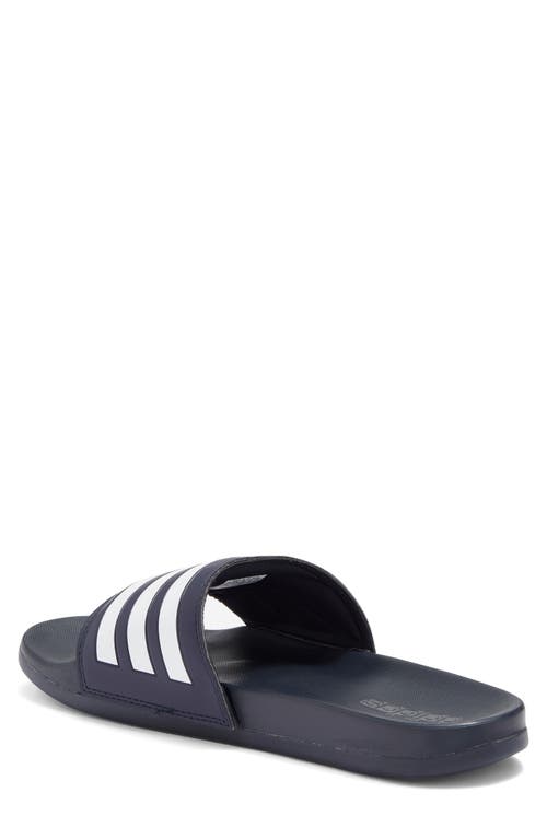 Shop Adidas Originals Adidas Gender Inclusive Adilette Comfort Sport Slide Sandal In Blue/white